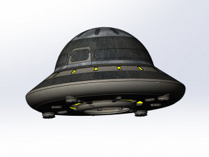 Of UFO Modello 3D
