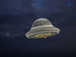 Dell'UFO Modello 3D