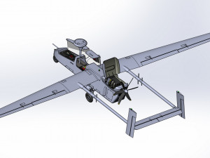 Of IAI Searcher 10 modified UAV 3D मॉडल