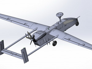 Of IAI Searcher 10 modified UAV 3D मॉडल
