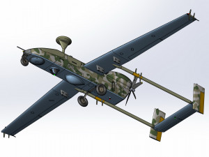 Of IAI Searcher 10 modified UAV 3D मॉडल