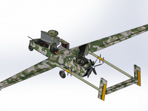 Of IAI Searcher 10 modified UAV 3D मॉडल