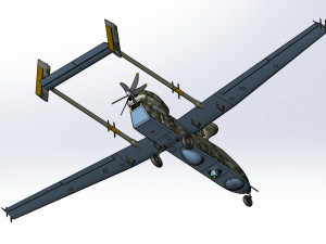 Of IAI Searcher 10 modified UAV 3D मॉडल