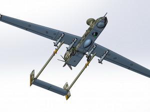 Of IAI Searcher 10 modified UAV 3D मॉडल