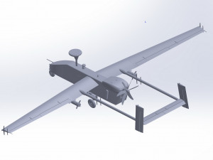Of IAI Searcher 10 modified UAV 3D मॉडल