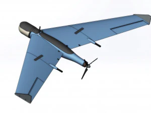 Light drone flying wing 3D Model