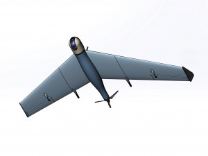 Light drone flying wing Modelo 3D