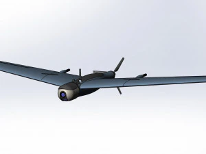 Light drone flying wing 3D Model