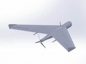 Light drone flying wing Modelo 3D