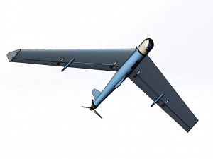 Multipurpose light drone flying wing Modelo 3D