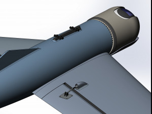 Multipurpose light drone flying wing Modelo 3D