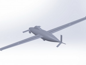of the concept of an acrobatic glider according to the scheme of a duck 3D मॉडल