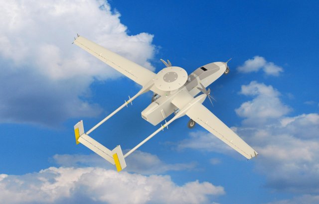 Concept UAV Model 3D .c4d .max .obj .3ds .fbx .stl .blend 