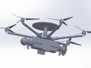 Of reconnaissance drone Dziga Modelo 3D