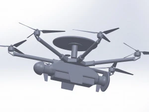Of reconnaissance drone Dziga 3D Model