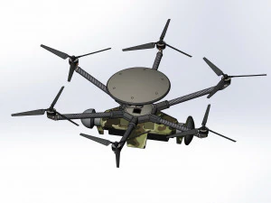Of reconnaissance drone Dziga 3D Model