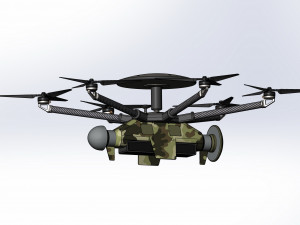 Of reconnaissance drone Dziga Modelo 3D