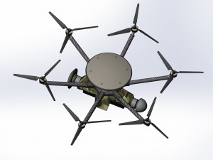 Of reconnaissance drone Dziga Modelo 3D