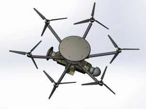 Of reconnaissance drone Dziga 3D Model