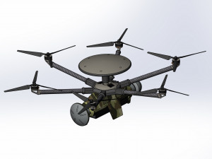 Of reconnaissance drone Dziga Modelo 3D