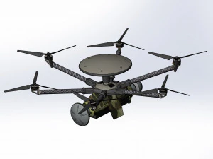 Of reconnaissance drone Dziga 3D Model
