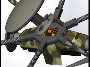 Of reconnaissance drone Dziga 3D Model