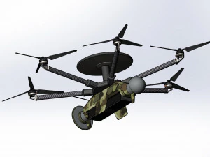 Of reconnaissance drone Dziga 3D Model