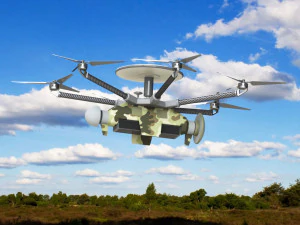 Del drone da ricognizione Dziga Modello 3D