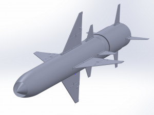 of a supersonic cruise missile 3D मॉडल
