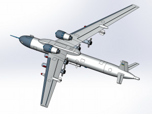 Of the conceptual design of UAV kestrel 2 Model 3D