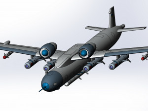Of the conceptual design of UAV kestrel 2 Model 3D