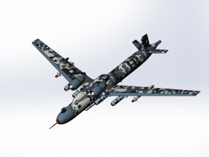 Of the conceptual design of UAV kestrel 2 Model 3D