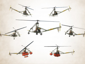 AV-1 helicopter 3D Model