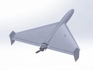 Of Iranian kamikaze drone Shahed-136 3D Model
