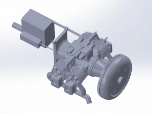 Of Iranian kamikaze drone Shahed-136 3D Model