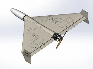 Of Iranian kamikaze drone Shahed-136 3D Model
