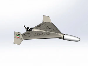Of Iranian kamikaze drone Shahed-136 3D Model