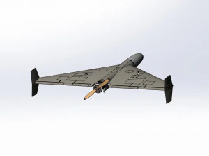 Of Iranian kamikaze drone Shahed-136 3D Model