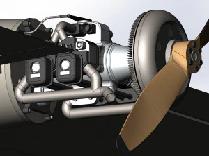 Of Iranian kamikaze drone Shahed-136 3D Model