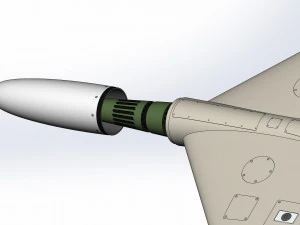 Of Iranian kamikaze drone Shahed-136 3D Model