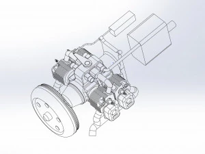Of Iranian kamikaze drone Shahed-136 3D Model