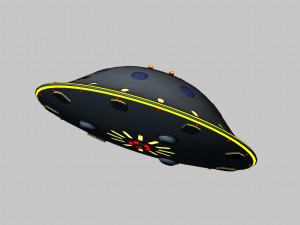 Of a realistic UFO Modelo 3D