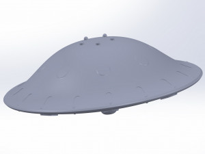 Of a realistic UFO Modelo 3D