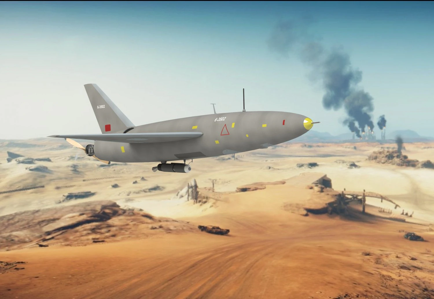 Iranian kamikaze drone Arash-2 3D Model .c4d .max .obj .3ds .fbx .stl .blend 