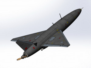 Iranian kamikaze drone Arash-2 3D Model