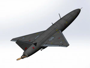 Iranian kamikaze drone Arash-2 3D Model