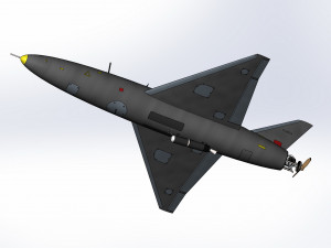 Iranian kamikaze drone Arash-2 3D Model