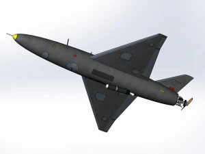 Iranian kamikaze drone Arash-2 3D Model