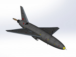 Iranian kamikaze drone Arash-2 3D Model
