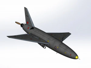 Iranian kamikaze drone Arash-2 3D Model